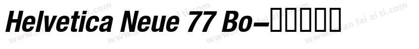 Helvetica Neue 77 Bo字体转换